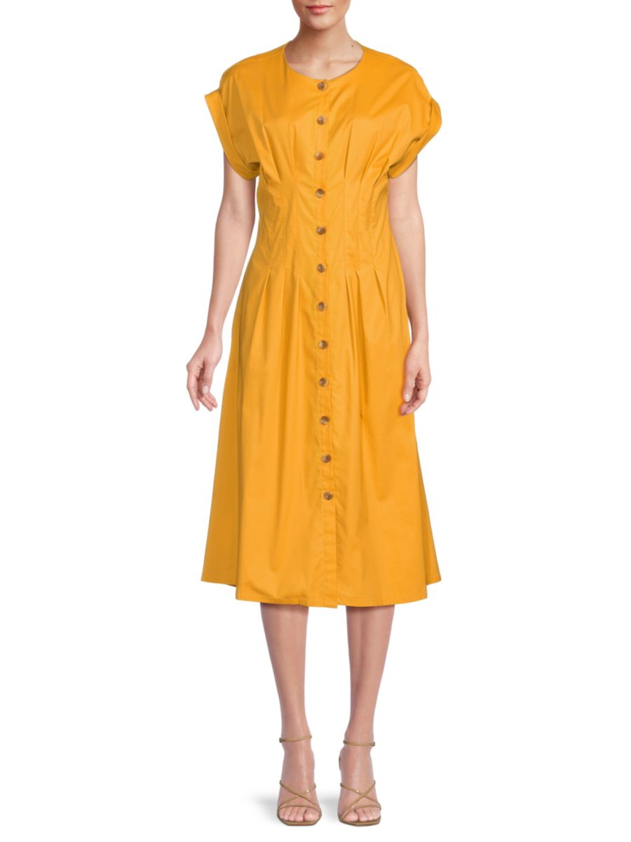 Платье миди А-силуэта из хлопковой смеси с плиссе Calvin Klein, цвет Mustard
Платье миди А-силуэта из хлопковой смеси с плиссе Calvin Klein, цвет Mustard