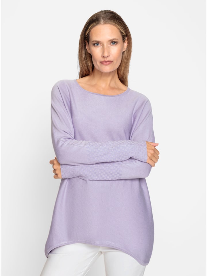 Свитер летучая мышь сиреневого цвета Heine
Свитер летучая мышь сиреневого цвета Heine