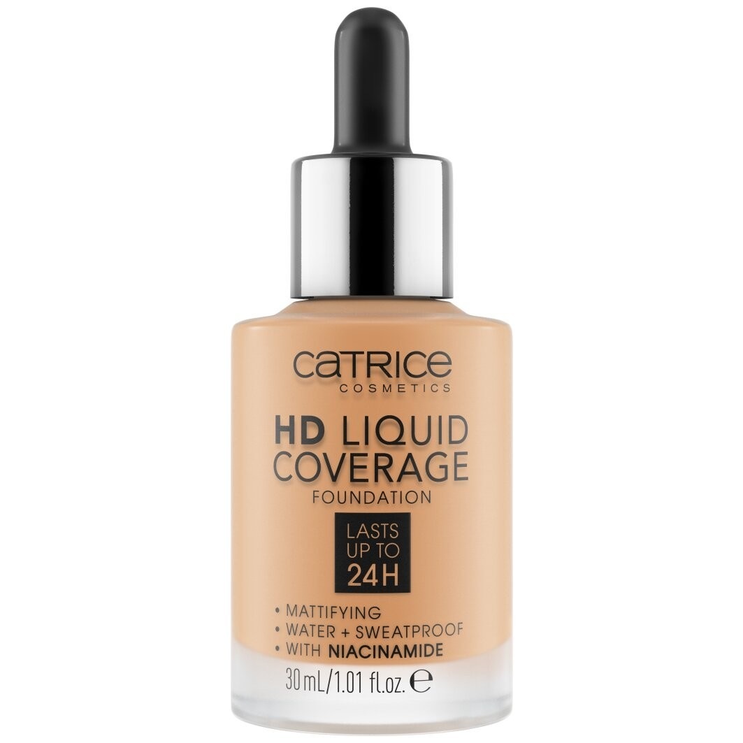 Тональный крем для лица hd liquid coverage Catrice, 034 - medium beige, объем 30 мл
Тональный крем для лица hd liquid coverage Catrice, 034 - medium beige, объем 30 мл