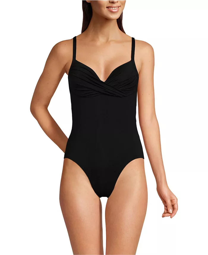 Слитный купальник Petite Sculpting Suit Targeted Control с драпировкой и высоким вырезом Lands' End, черный
Слитный купальник Petite Sculpting Suit Targeted Control с драпировкой и высоким вырезом Lands' End, черный