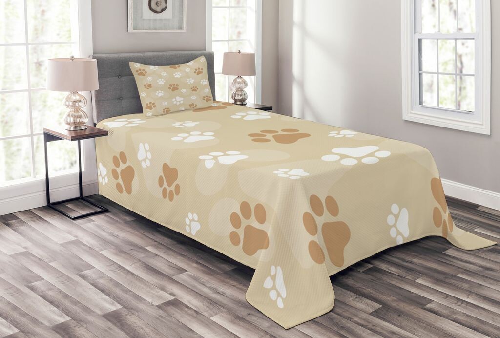 ABAKUHAUS Комплект покрывала Earth Color, Baby Dog Paws, комплект с моющимися наволочками, для односпальных кроватей 170 x 220 см, бежевый бледно-карамельно-белый
ABAKUHAUS Комплект покрывала Earth Color, Baby Dog Paws, комплект с моющимися наволочками, для односпальных кроватей 170 x 220 см, бежевый бледно-карамельно-белый