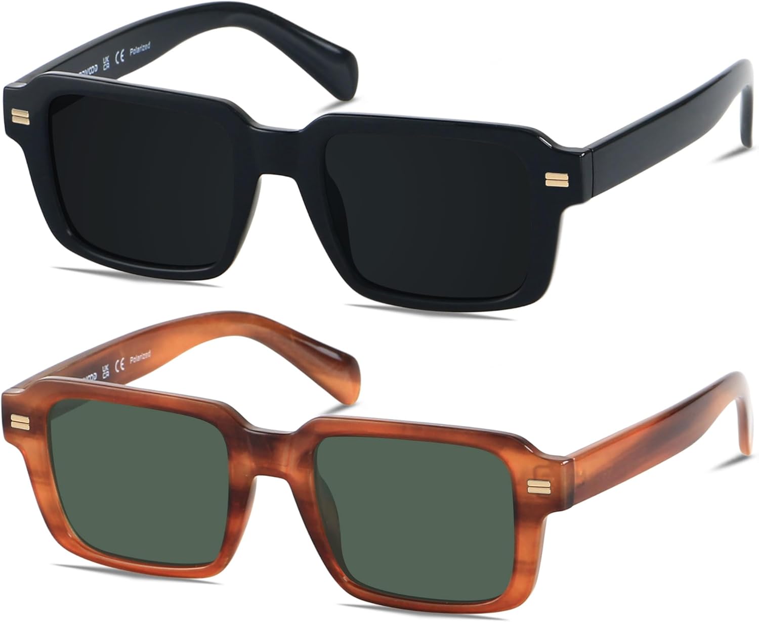 Солнцезащитные очки ANDWOOD в стиле ретро 70-х и 80-х годов, квадратные, поляризованные, для женщин и мужчин, винтажные прямоугольные, (2pack Polarized) Black + Brown Stripe
Солнцезащитные очки ANDWOOD в стиле ретро 70-х и 80-х годов, квадратные, поляризованные, для женщин и мужчин, винтажные прямоугольные, (2pack Polarized) Black + Brown Stripe