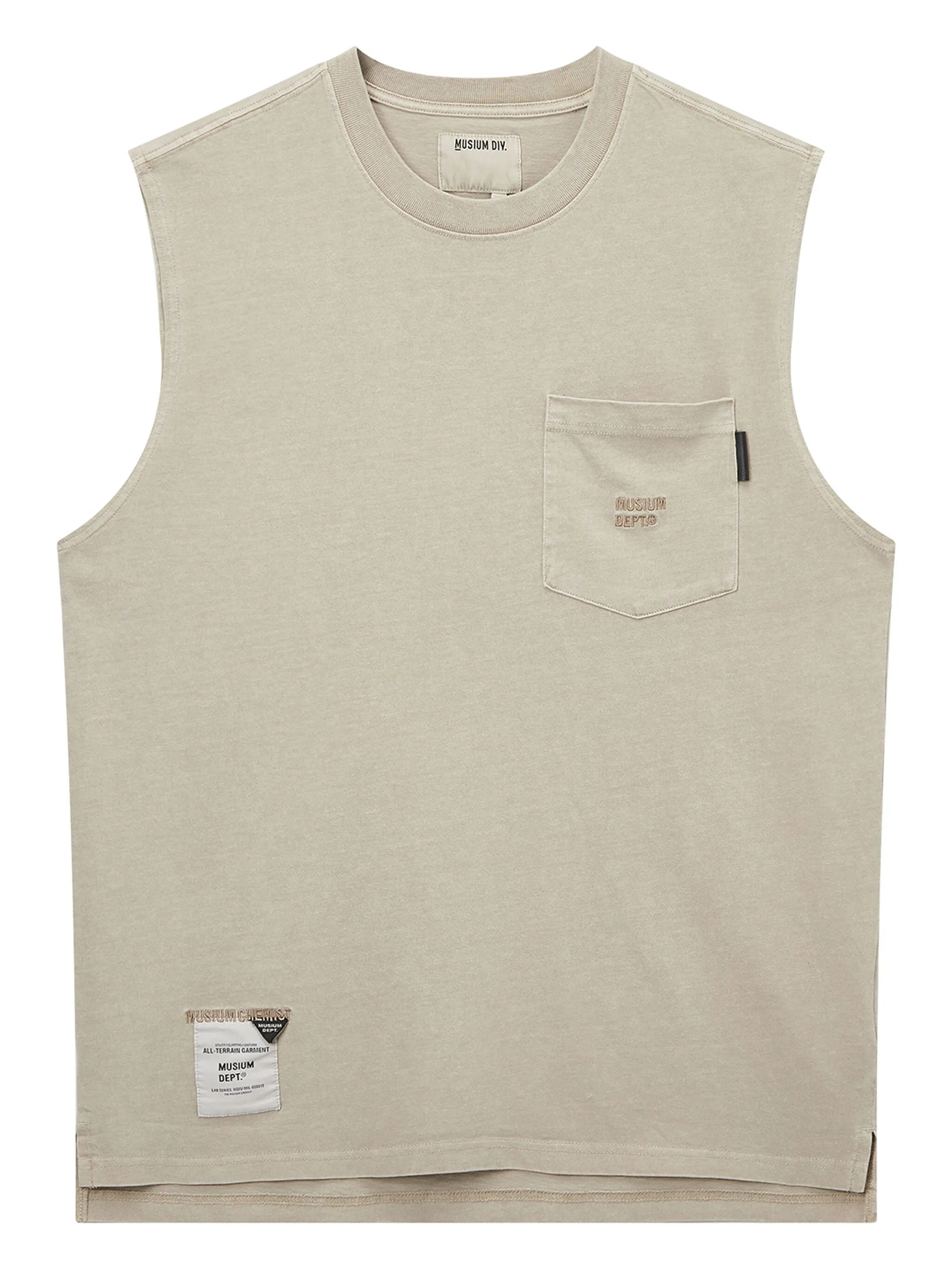Футболка без рукавов с карманом Musium Div., бежевый
Футболка без рукавов с карманом Musium Div., бежевый