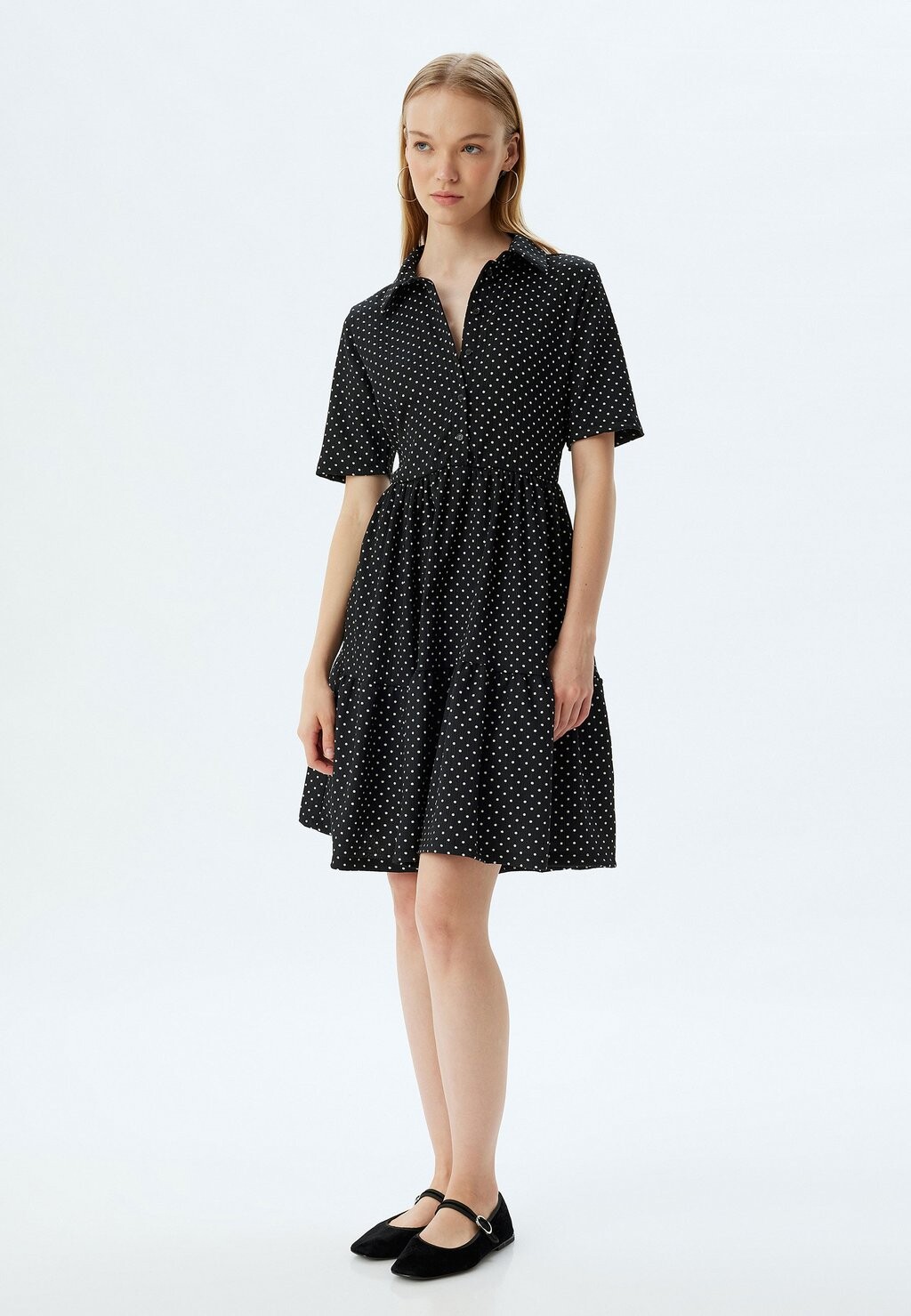 Платье-рубашка NECK Koton, черный
Платье-рубашка NECK Koton, черный