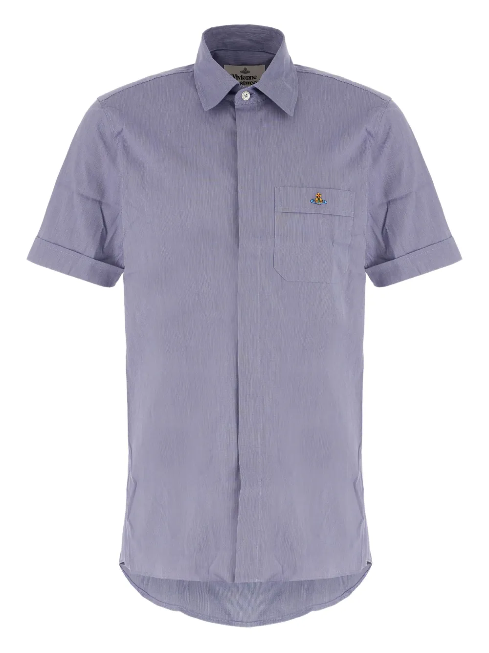 Рубашка с короткими рукавами и вышитым логотипом Vivienne Westwood, синий
Рубашка с короткими рукавами и вышитым логотипом Vivienne Westwood, синий