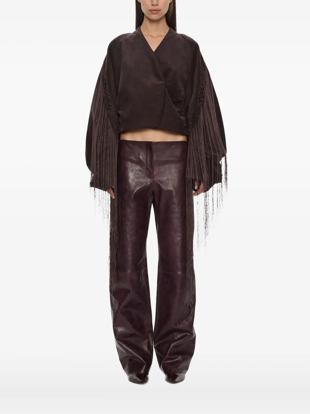 Вельветовая куртка с бахромой Christopher Esber, коричневый
Вельветовая куртка с бахромой Christopher Esber, коричневый