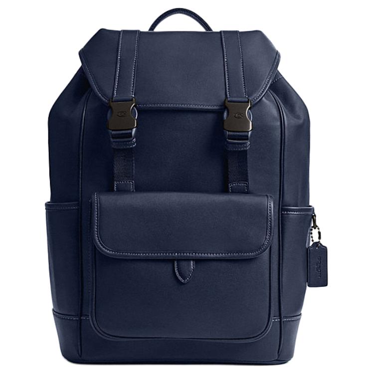 COACH Кожаный рюкзак гладкий большой мужской темно-синий
COACH Кожаный рюкзак гладкий большой мужской темно-синий