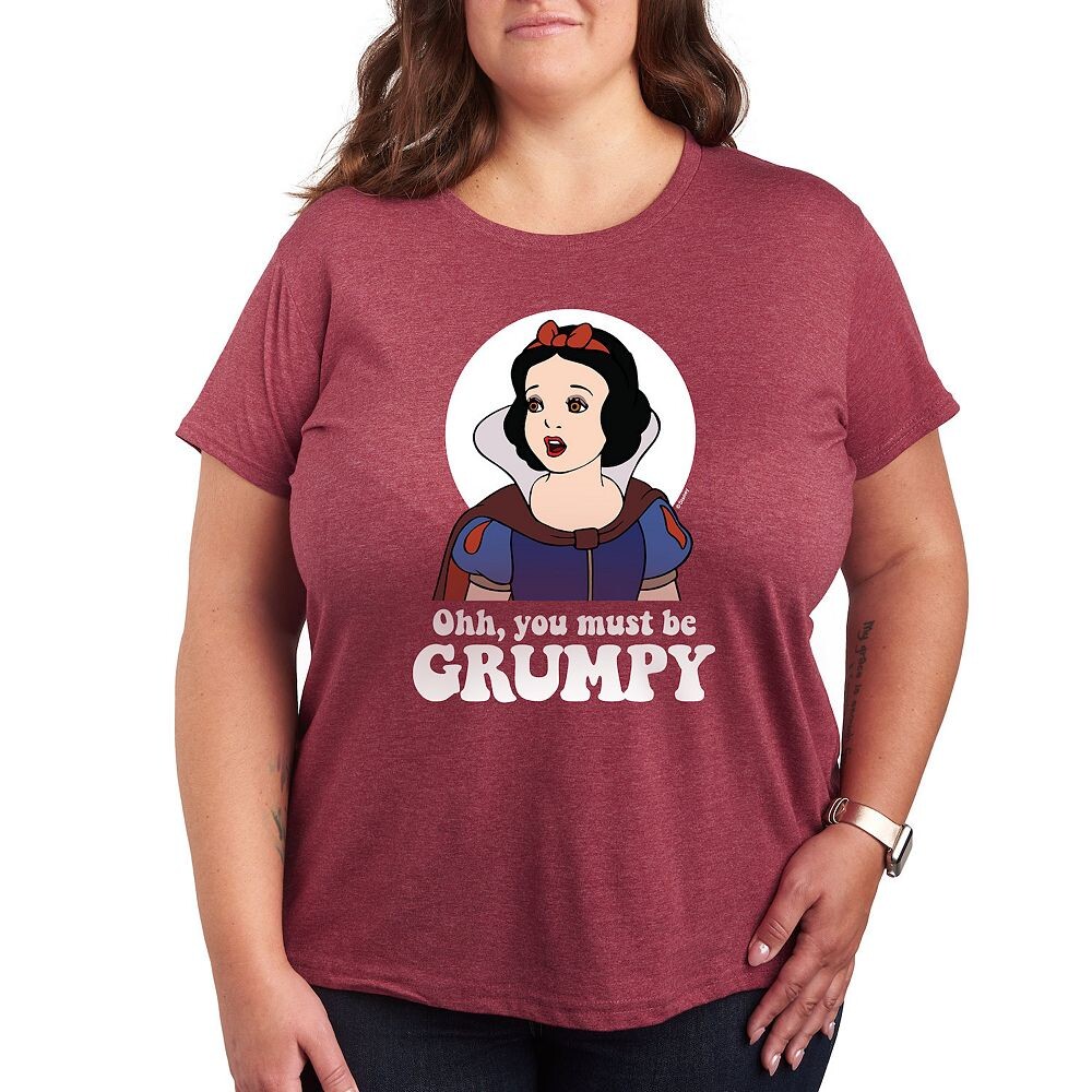 Футболка Disney Princess с рисунком «Белоснежка плюс должна быть сварливой», цвет Heather Dark Red 
Футболка Disney Princess с рисунком «Белоснежка плюс должна быть сварливой», цвет Heather Dark Red