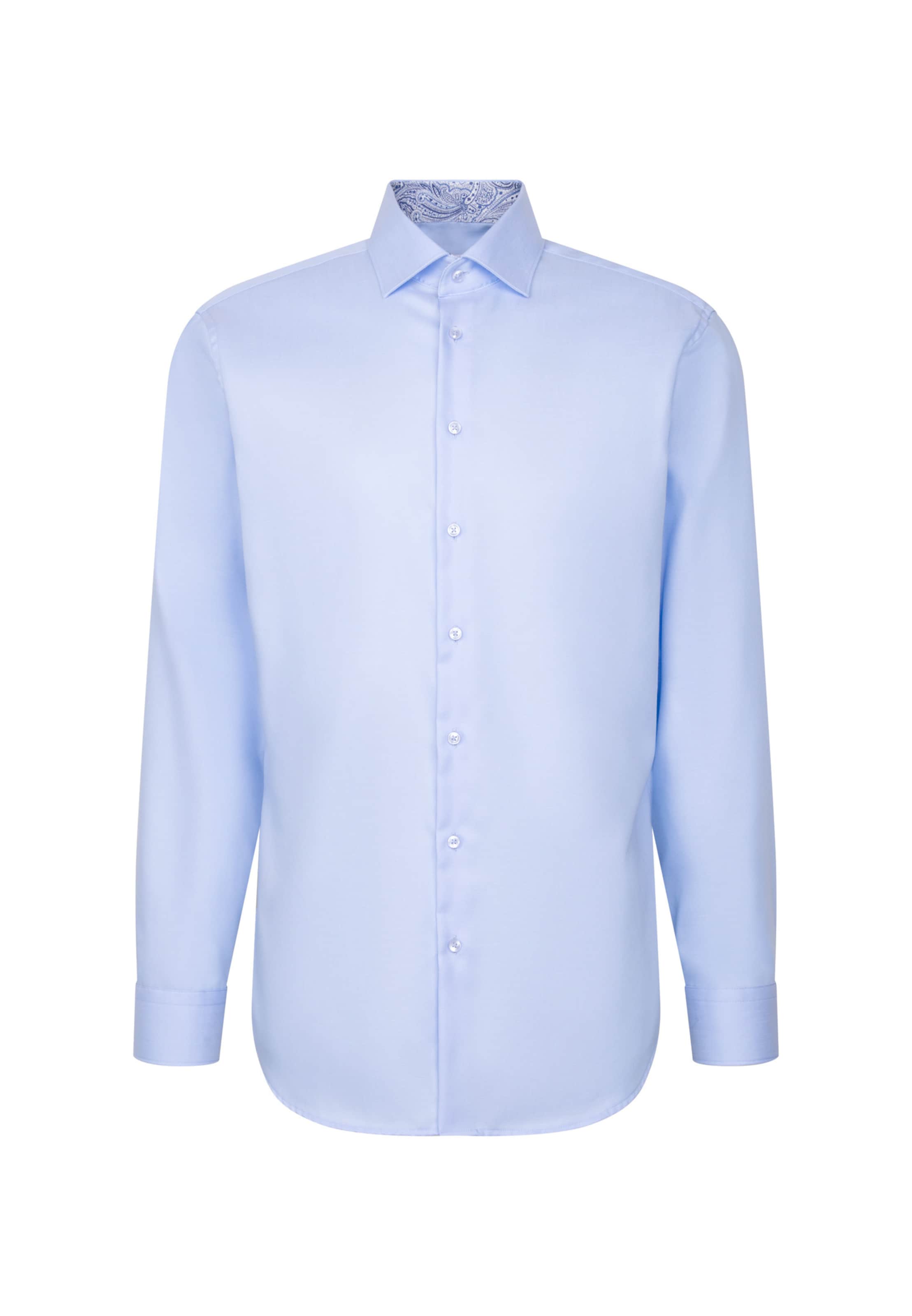 SEIDENSTICKER Деловая рубашка приталенного кроя синего цвета Slim fit
SEIDENSTICKER Деловая рубашка приталенного кроя синего цвета Slim fit