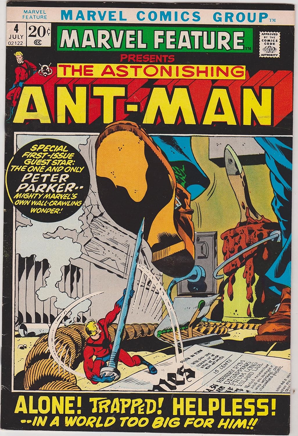 Marvel Feature Presents "The Astonishing Ant-Man" (Comic #4) July 1972 (Marvel Comics)
Marvel Feature Presents "The Astonishing Ant-Man" (Comic #4) July 1972 (Marvel Comics)
