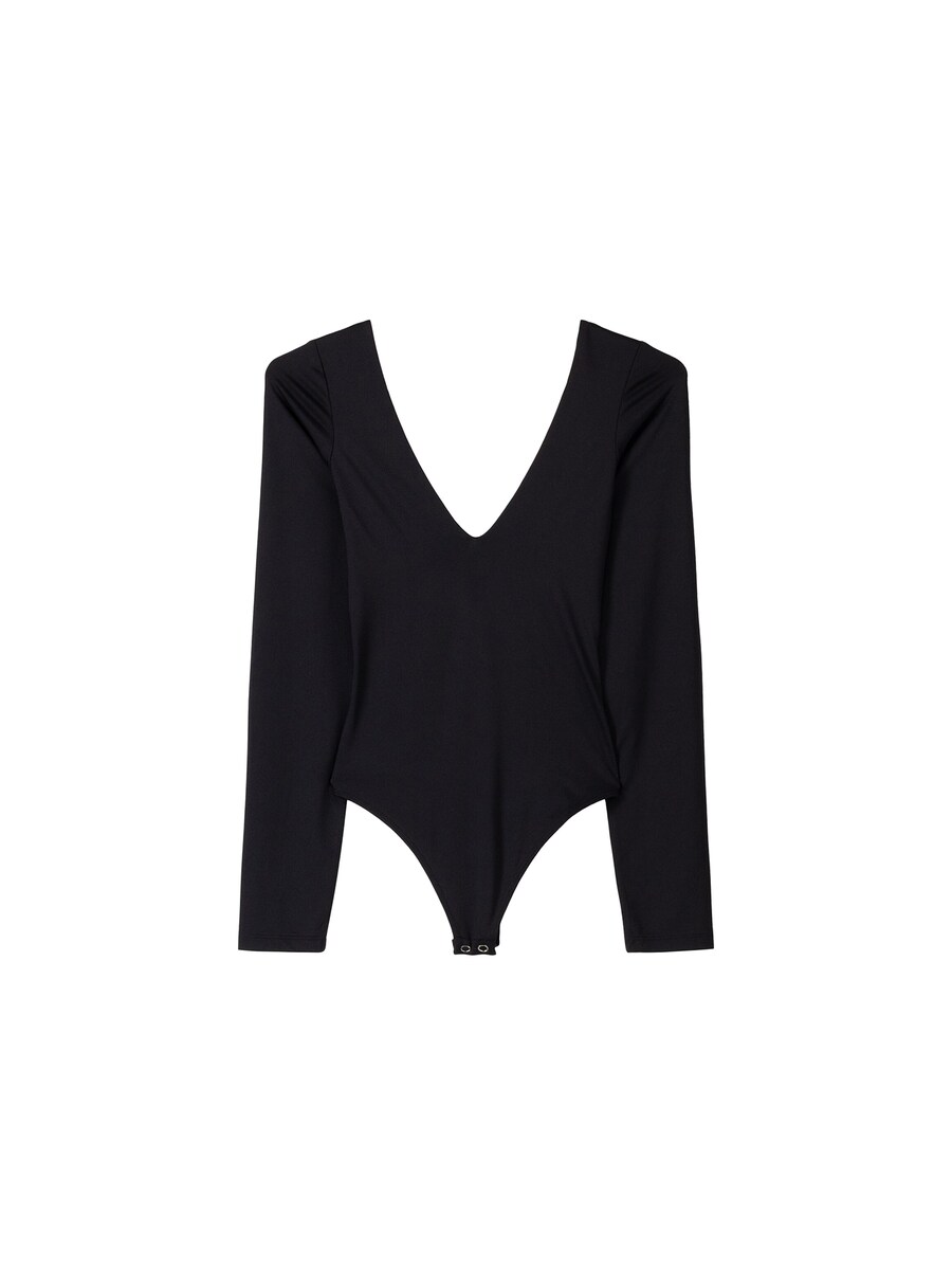 Рубашка-боди Bershka, черный
Рубашка-боди Bershka, черный