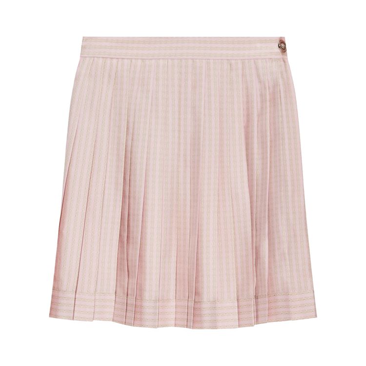 Юбка Versace Pinstripe Chain Silk Twill Skirt 'Pink/Milk', розовый 
Юбка Versace Pinstripe Chain Silk Twill Skirt 'Pink/Milk', розовый