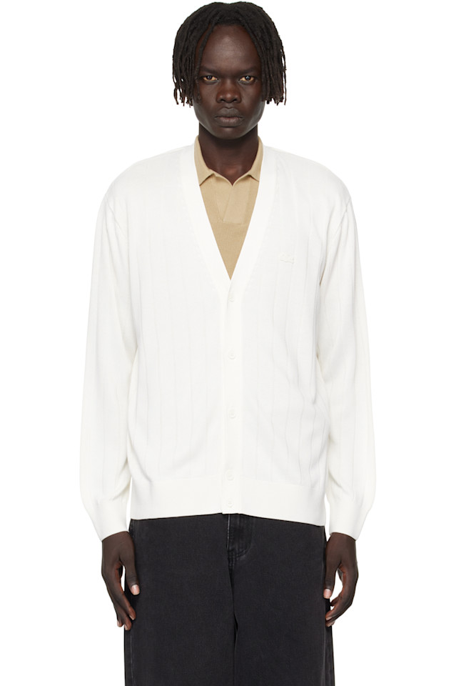 Кардиган из струящейся ребристой вязки Lacoste, белый
Кардиган из струящейся ребристой вязки Lacoste, белый