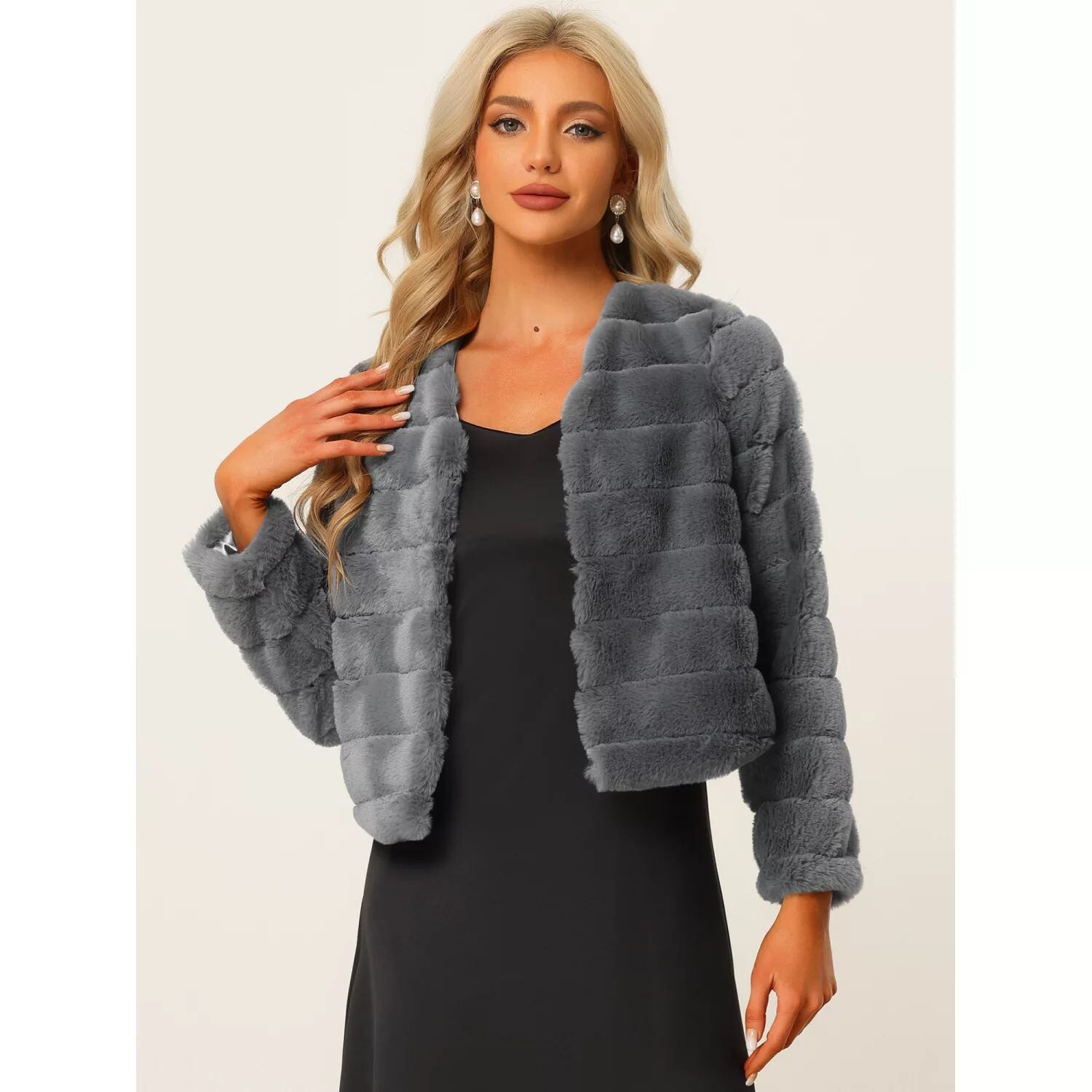 Женская однотонная однотонная лохматая шуба из мягкого искусственного меха без воротника с длинными рукавами ALLEGRA K, черный
Женская однотонная однотонная лохматая шуба из мягкого искусственного меха без воротника с длинными рукавами ALLEGRA K, черный