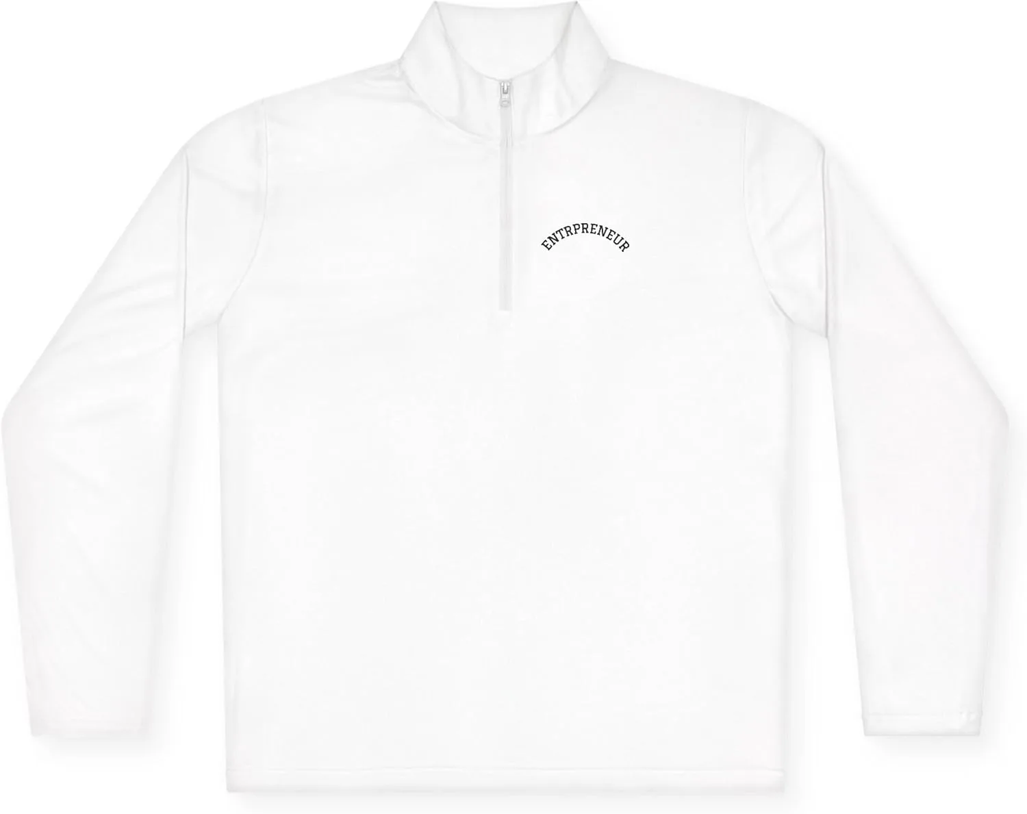 Толстовка с молнией на четверть и небольшим арочным текстом
Толстовка с молнией на четверть и небольшим арочным текстом