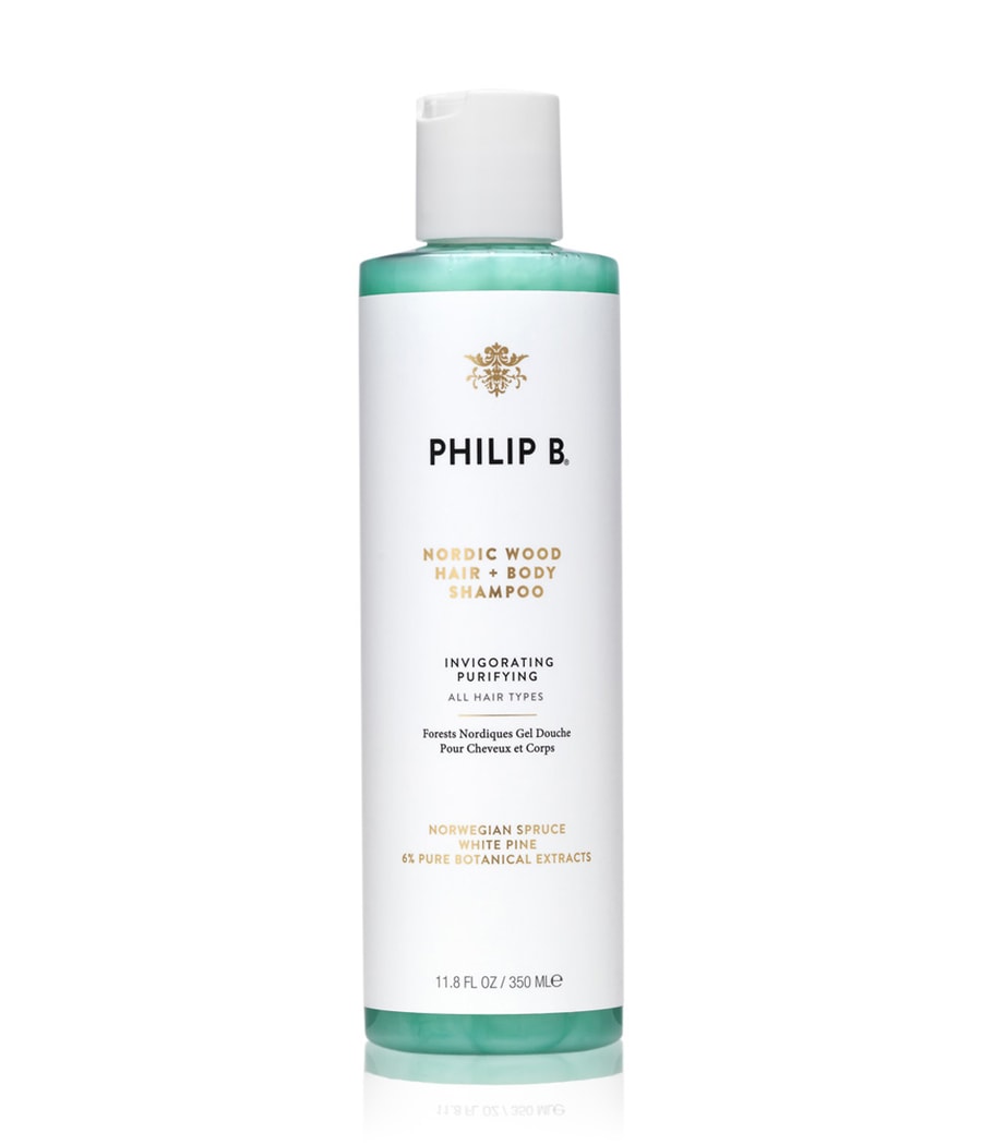 Шампунь для волос Philip B Nordic Wood Hair & Body, 350 ml
Шампунь для волос Philip B Nordic Wood Hair & Body, 350 ml