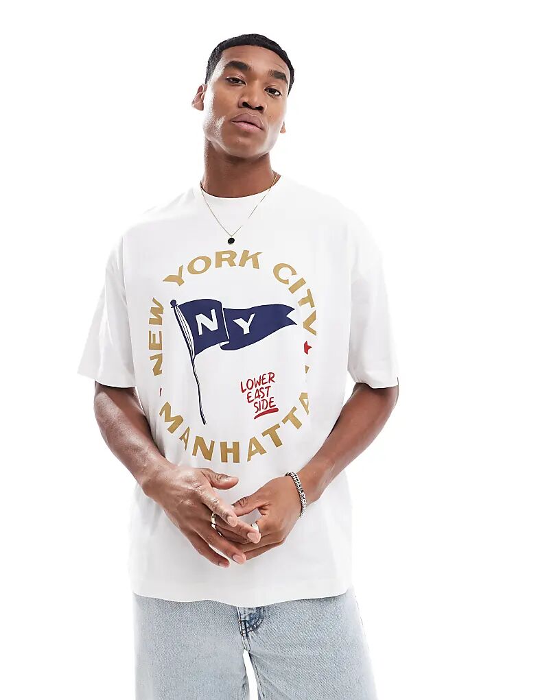 Футболка оверсайз с принтом спереди в кремово-белом цвете ASOS DESIGN
Футболка оверсайз с принтом спереди в кремово-белом цвете ASOS DESIGN