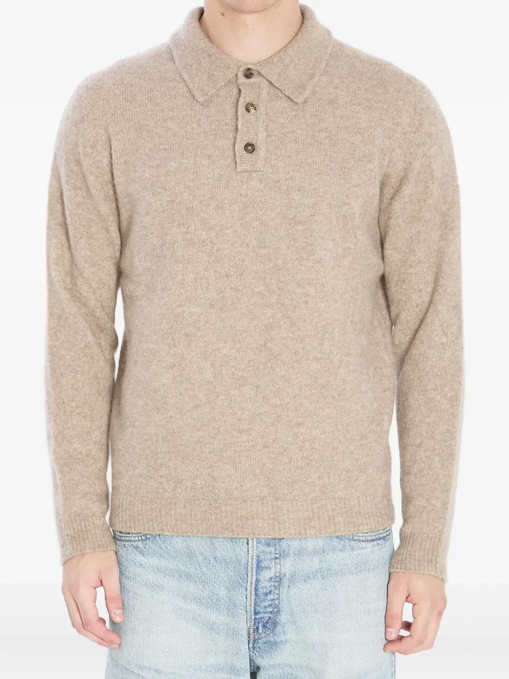 Рубашка-поло с длинными рукавами Roberto Collina, нейтральный
Рубашка-поло с длинными рукавами Roberto Collina, нейтральный