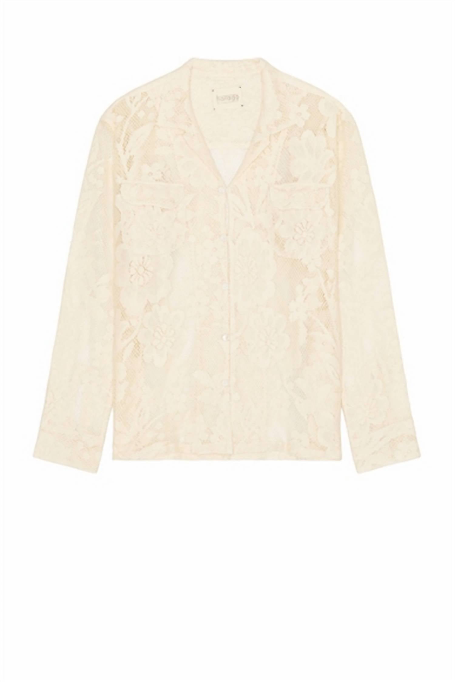 Женская кружевная рубашка с длинным рукавом, цвет «кремовый» Harago, кремовый
Женская кружевная рубашка с длинным рукавом, цвет «кремовый» Harago, кремовый