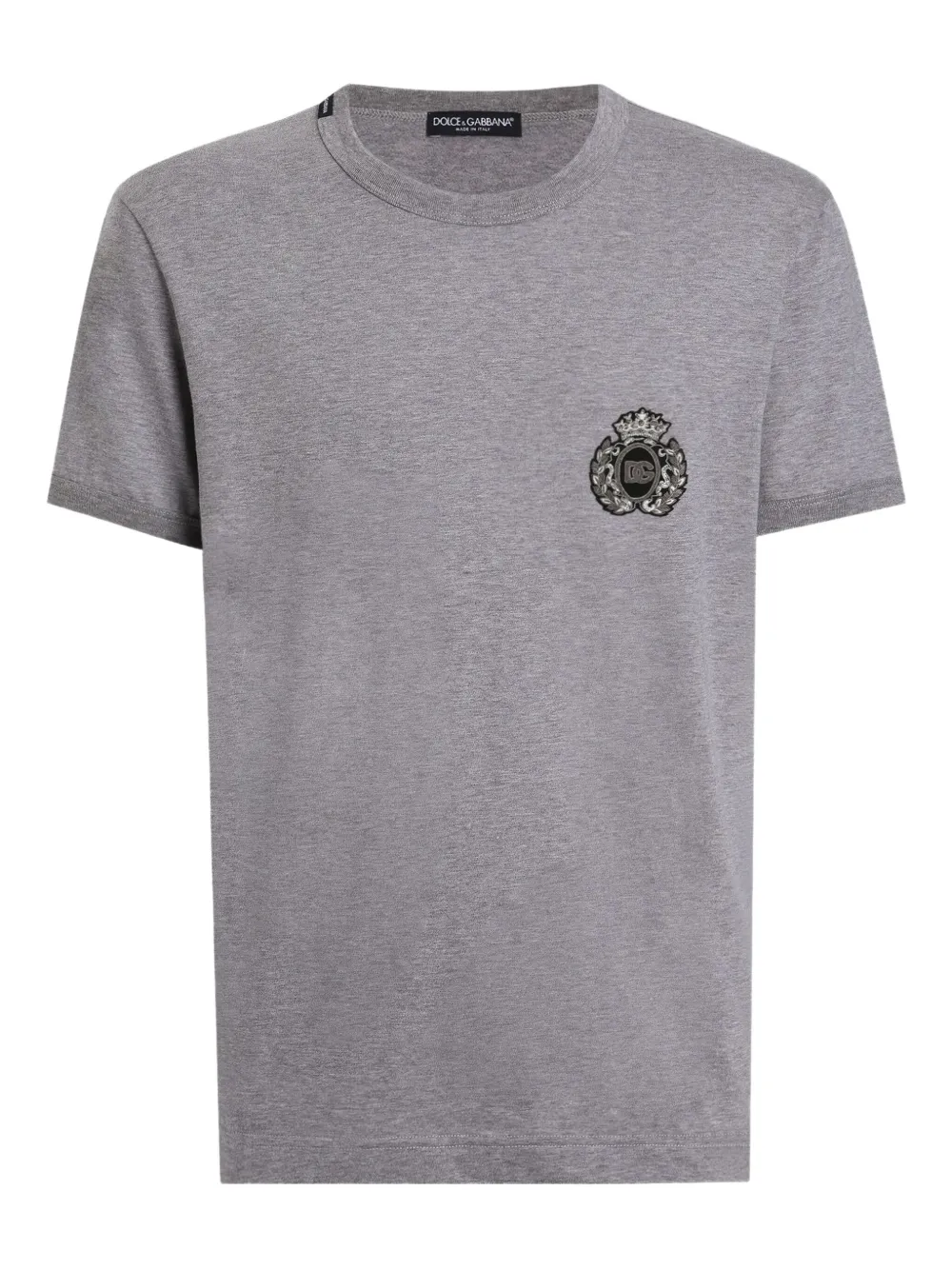 Футболка с круглым вырезом и декором DOLCE & GABBANA, серый
Футболка с круглым вырезом и декором DOLCE & GABBANA, серый