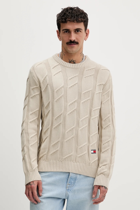Хлопковый свитер Tommy Jeans, бежевый
Хлопковый свитер Tommy Jeans, бежевый