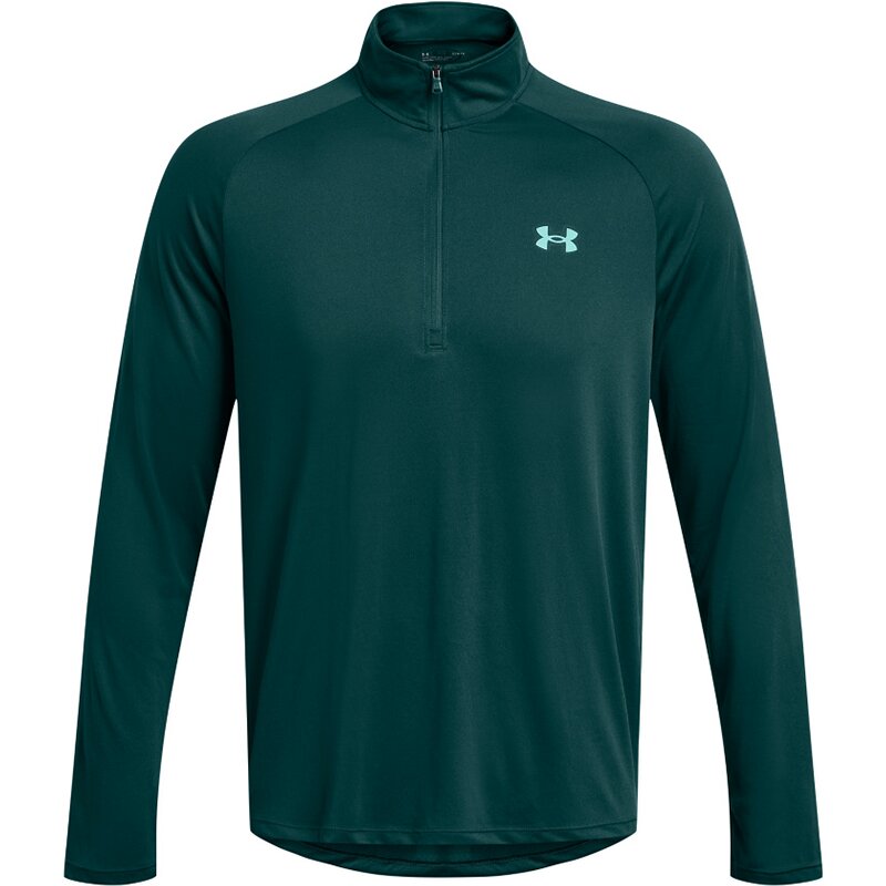 Техническая кофта 2.0 с длинными рукавами и застежкой-молнией 1/2 дюйма Under Armour, бирюзовый
Техническая кофта 2.0 с длинными рукавами и застежкой-молнией 1/2 дюйма Under Armour, бирюзовый