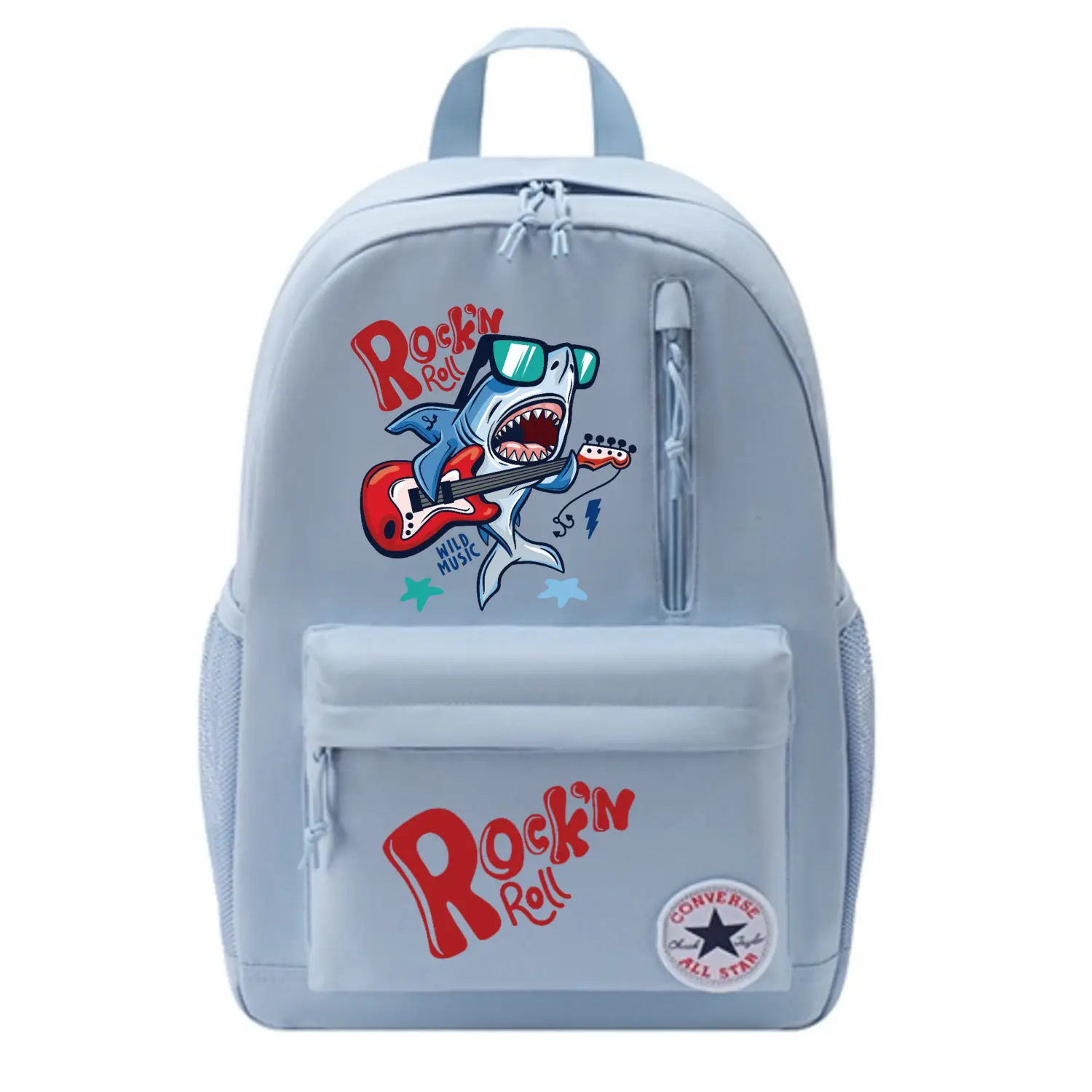 Converse Полиэстеровый рюкзак унисекс светло-дымчато-голубой, Rock Shark
Converse Полиэстеровый рюкзак унисекс светло-дымчато-голубой, Rock Shark