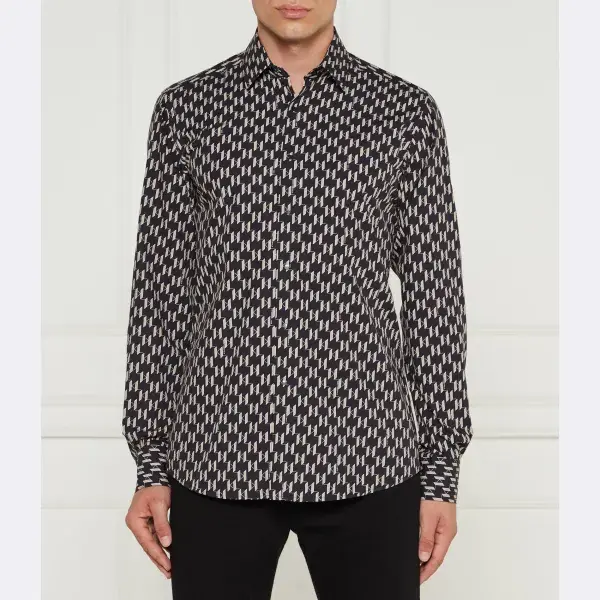 Современная рубашка обычного кроя Karl Lagerfeld, черный
Современная рубашка обычного кроя Karl Lagerfeld, черный