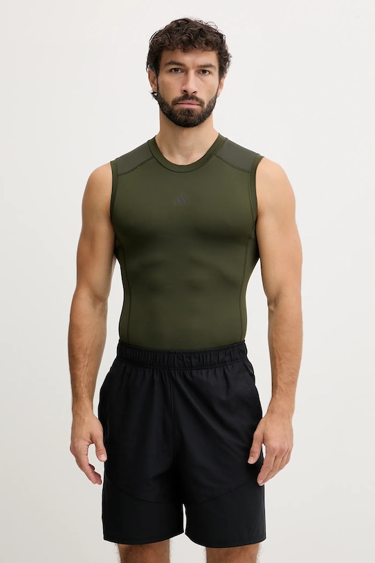 Тренировочная футболка Techfit Compression Adidas Performance, зеленый
Тренировочная футболка Techfit Compression Adidas Performance, зеленый