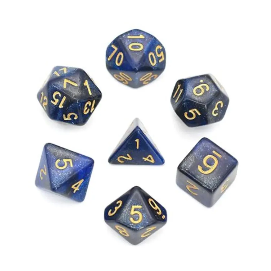 Набор Poly — черно-синяя галактика с золотом (7), Dice Sets - Resin/Acrylic - Rainbow & Multi-Colored (Foam Brain Games)
Набор Poly — черно-синяя галактика с золотом (7), Dice Sets - Resin/Acrylic - Rainbow & Multi-Colored (Foam Brain Games)
