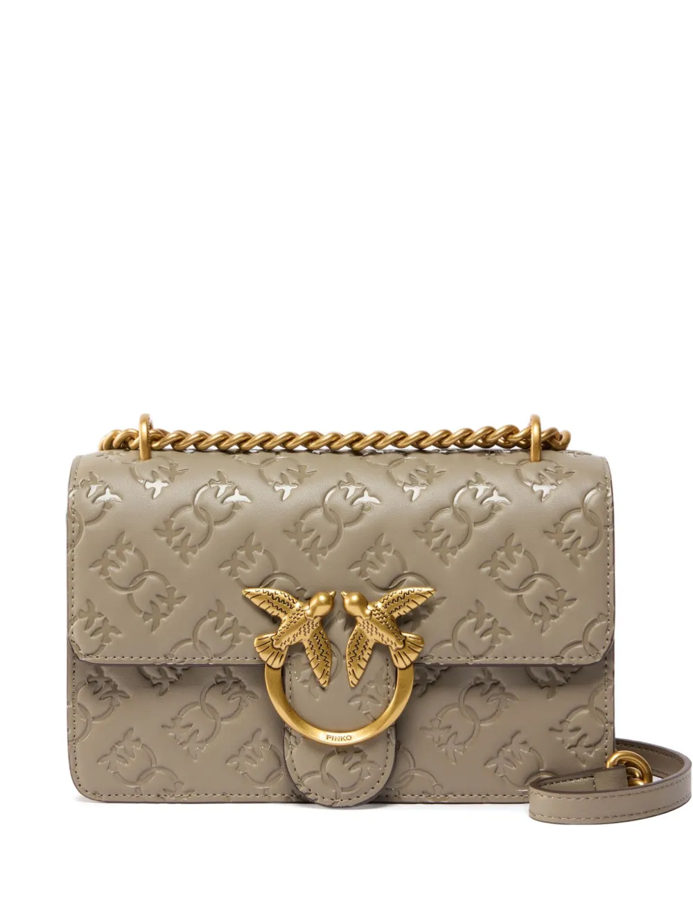 Мини-сумка через плечо Love Bag с тиснением Pinko, коричневый
Мини-сумка через плечо Love Bag с тиснением Pinko, коричневый