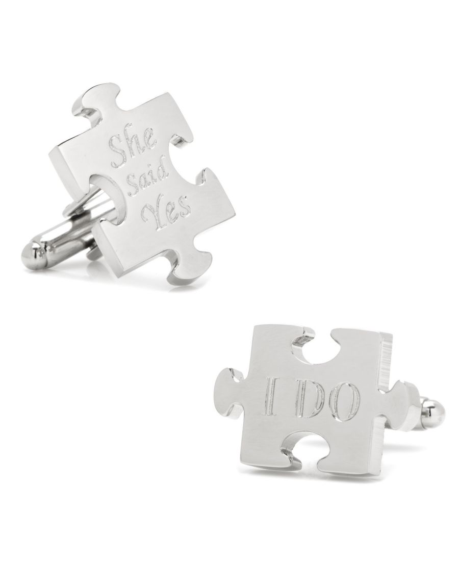 Запонки в виде свадебных кусочков пазла (пара) Cufflinks Inc, Silver
Запонки в виде свадебных кусочков пазла (пара) Cufflinks Inc, Silver
