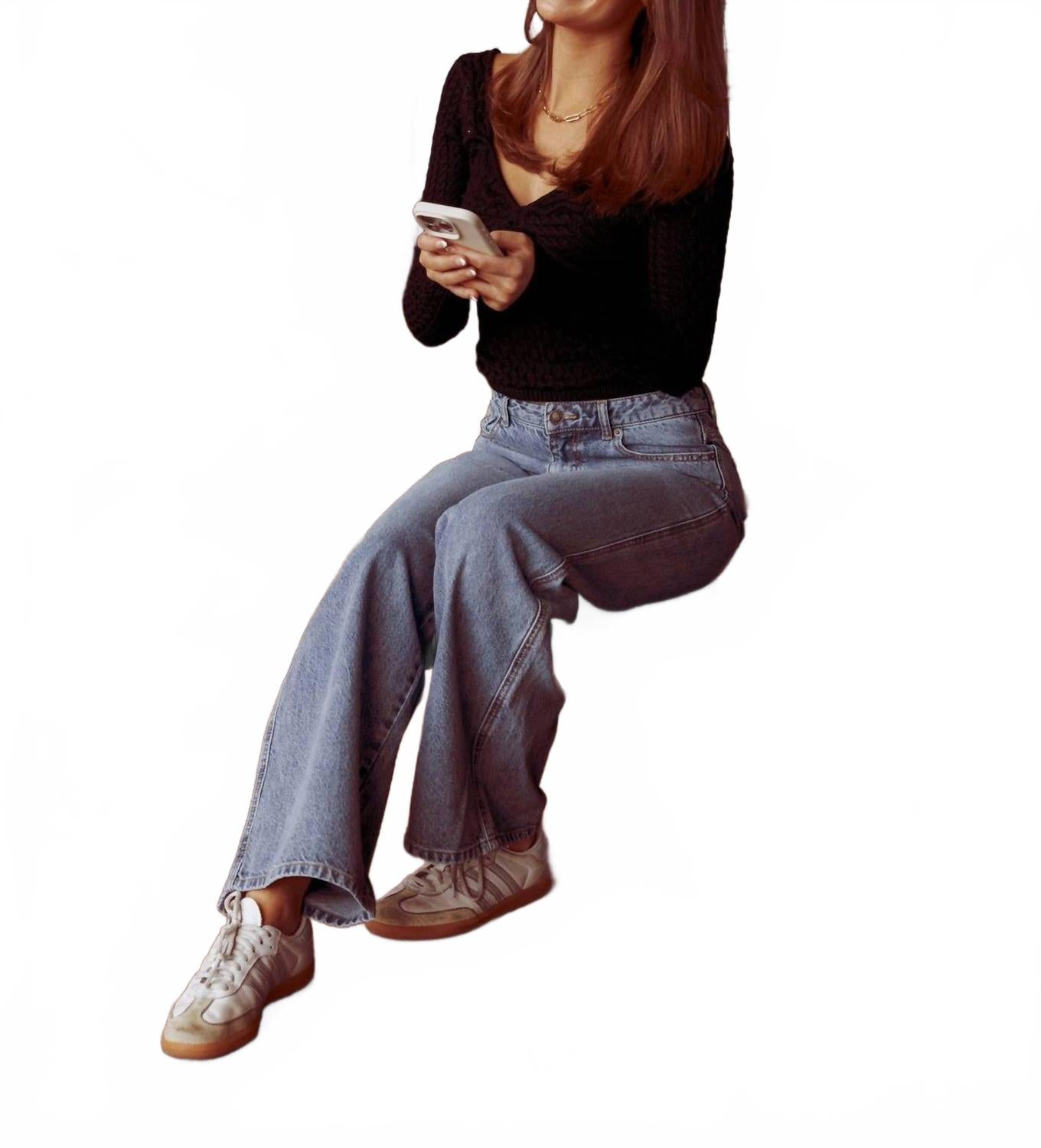 Топ с длинными рукавами и косами, черный Sky to Moon
Топ с длинными рукавами и косами, черный Sky to Moon