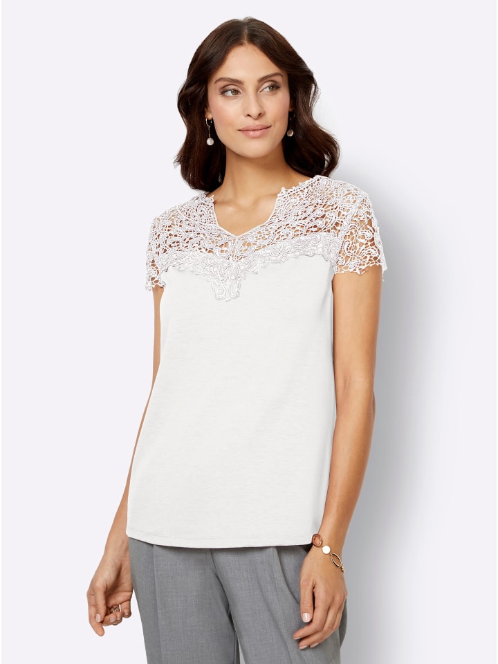 Кружевная рубашка цвета экрю WITT WEIDEN
Кружевная рубашка цвета экрю WITT WEIDEN