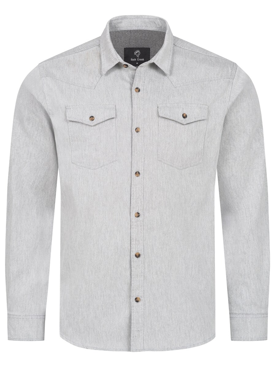 Рубашка на пуговицах классического кроя Rock Creek, светло-серый
Рубашка на пуговицах классического кроя Rock Creek, светло-серый