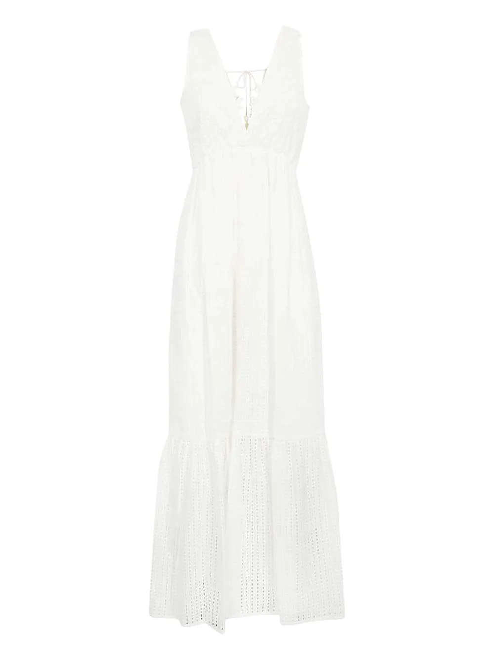 Многоярусное макси-платье с вышивкой Ermanno Scervino, белый
Многоярусное макси-платье с вышивкой Ermanno Scervino, белый