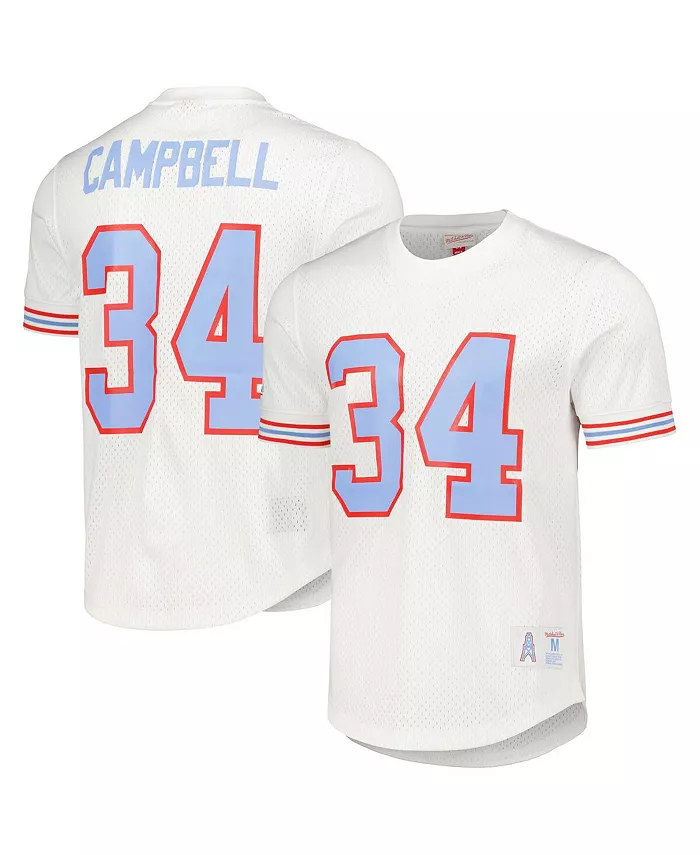 Мужская футболка с сеткой Earl Campbell White Houston Oilers Gridiron Classics с именем и номером игрока, завершившего карьеру Mitchell & Ness
Мужская футболка с сеткой Earl Campbell White Houston Oilers Gridiron Classics с именем и номером игрока, завершившего карьеру Mitchell & Ness