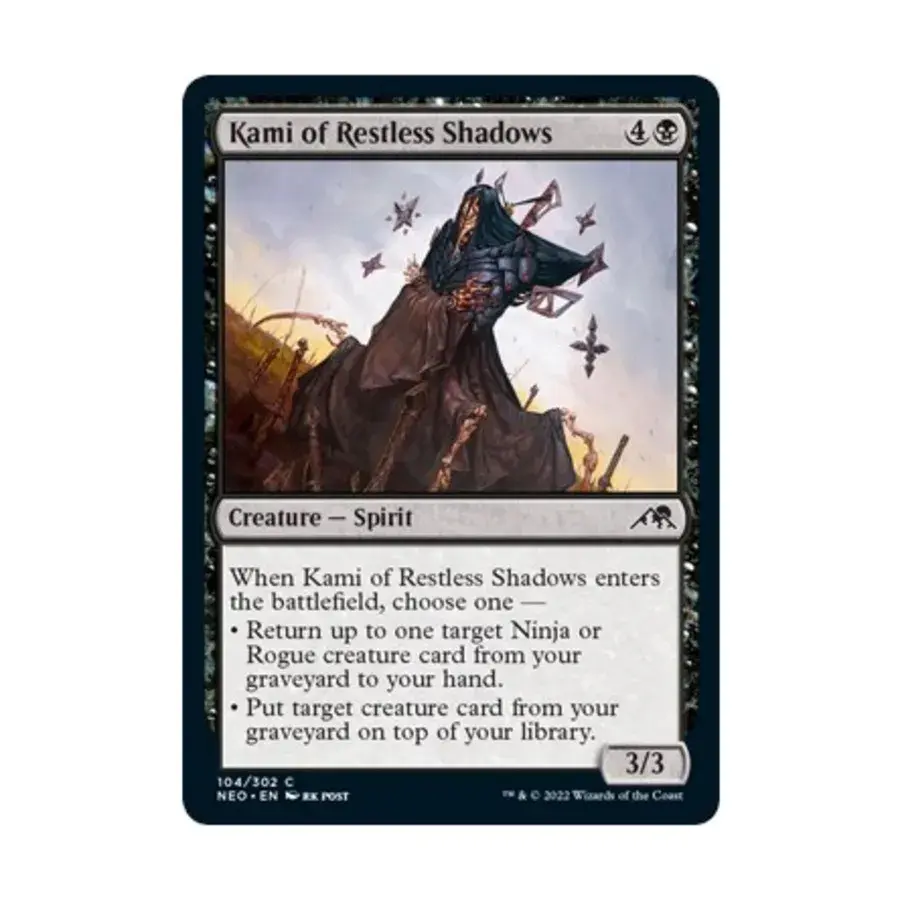 CCG Ками из беспокойных теней (С) (Фольга), MTG - Kamigawa : Neon Dynasty
CCG Ками из беспокойных теней (С) (Фольга), MTG - Kamigawa : Neon Dynasty