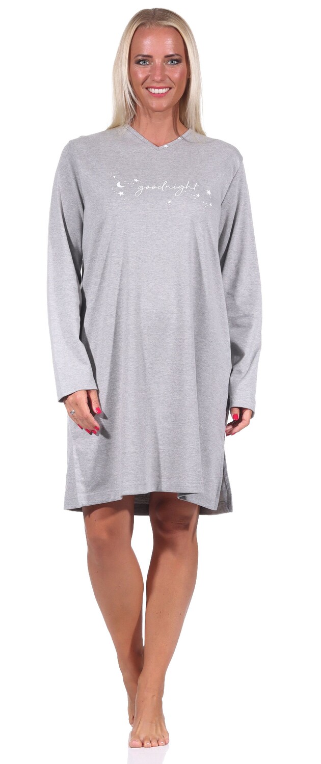 Ночная рубашка NORMANN, серый 
Ночная рубашка NORMANN, серый