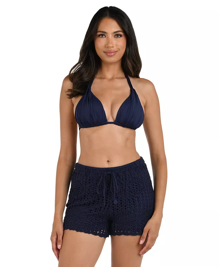 Женские пляжные шорты Waverly с кружевной вязкой La Blanca, синий
Женские пляжные шорты Waverly с кружевной вязкой La Blanca, синий