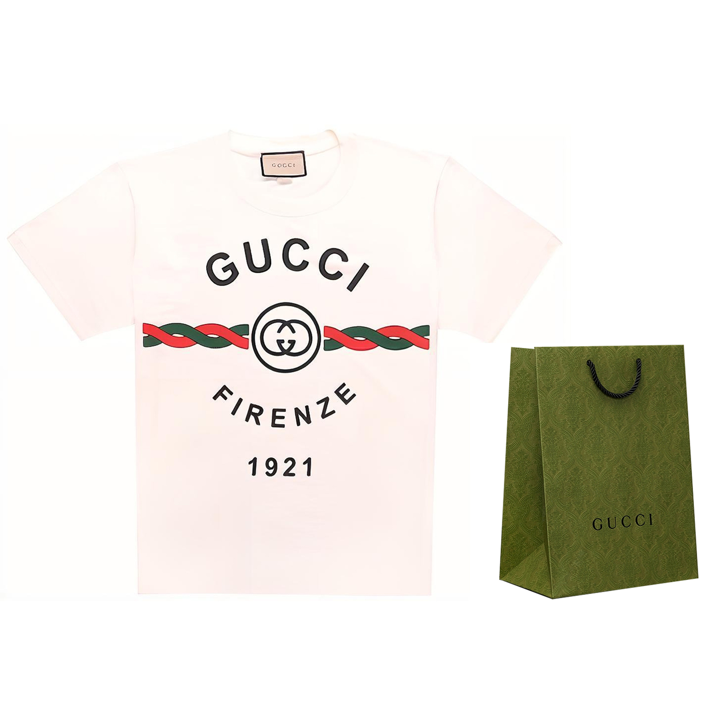 Футболка «Флоренция 1921» Gucci, shopping bag (белый)
Футболка «Флоренция 1921» Gucci, shopping bag (белый)