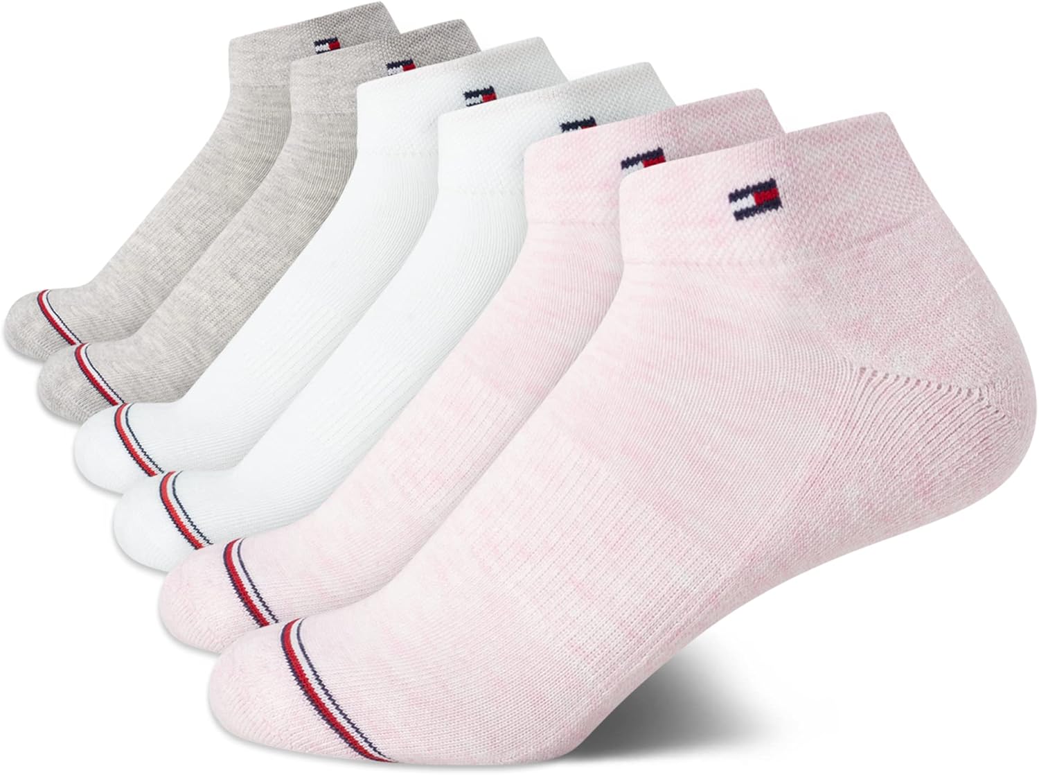 Женские носки Tommy Hilfiger Flag Sport Cushion Short Crew Socks, 6 пар, Pink Logo
Женские носки Tommy Hilfiger Flag Sport Cushion Short Crew Socks, 6 пар, Pink Logo