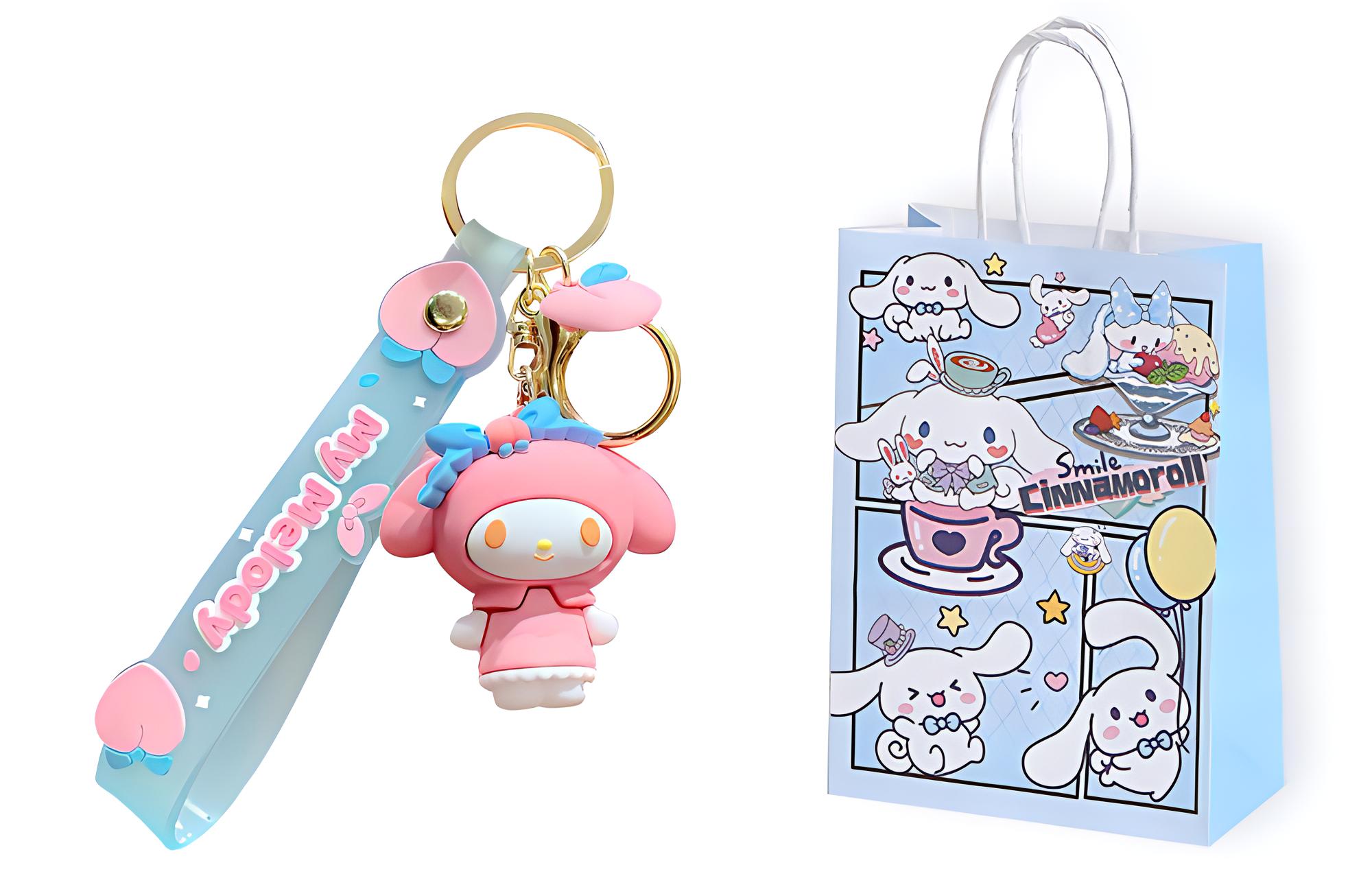 Sanrio Кулон Hello Kitty My Melody из ПВХ унисекс, My Melody+Exquisite Shopping Bag
Sanrio Кулон Hello Kitty My Melody из ПВХ унисекс, My Melody+Exquisite Shopping Bag