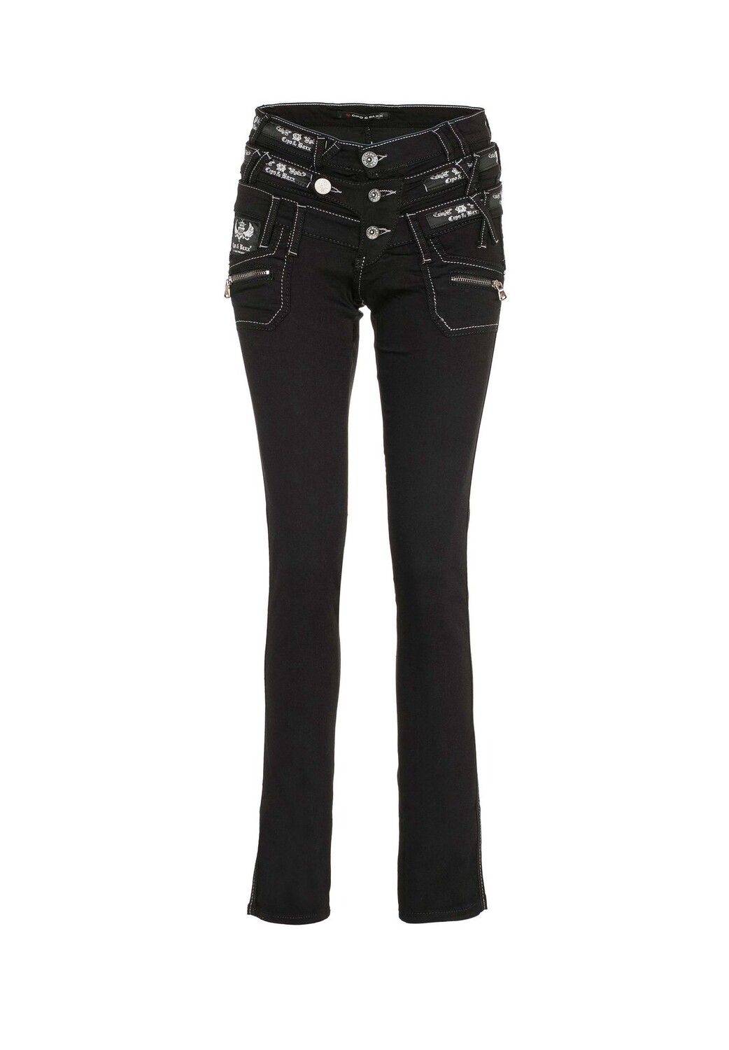 Джинсы облегающего кроя с модным тройным поясом CIPO & BAXX, цвет Standard
Джинсы облегающего кроя с модным тройным поясом CIPO & BAXX, цвет Standard