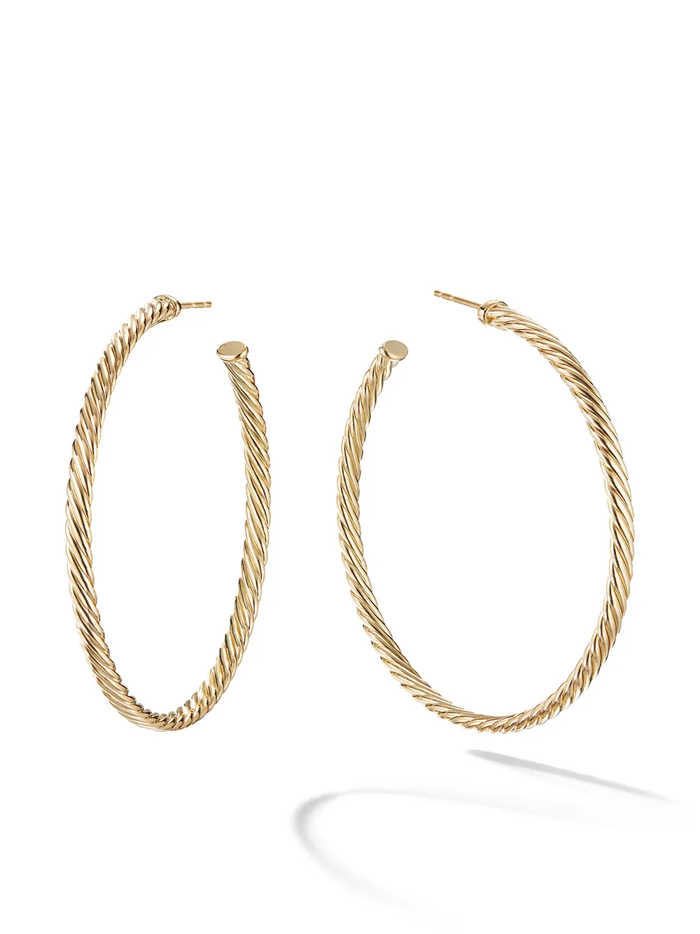 Золотые серьги-кольца Cablespira David Yurman, золотой
Золотые серьги-кольца Cablespira David Yurman, золотой