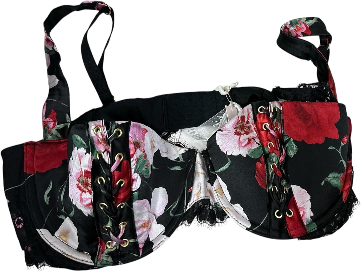 Бюстгальтер-балконет Victoria's Secret Atelier с атласной кружевной отделкой и легкой подкладкой. Цвет: черный, с цветочными розами. Новый., Black Floral/Roses
Бюстгальтер-балконет Victoria's Secret Atelier с атласной кружевной отделкой и легкой подкладкой. Цвет: черный, с цветочными розами. Новый., Black Floral/Roses