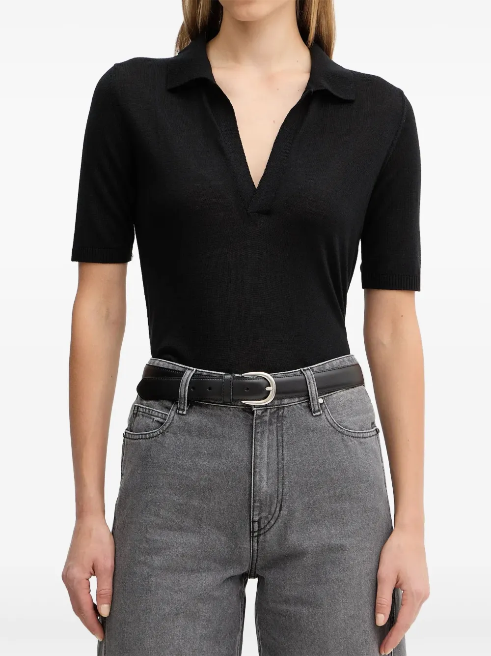 Топ с короткими рукавами Simona Corsellini, черный
Топ с короткими рукавами Simona Corsellini, черный