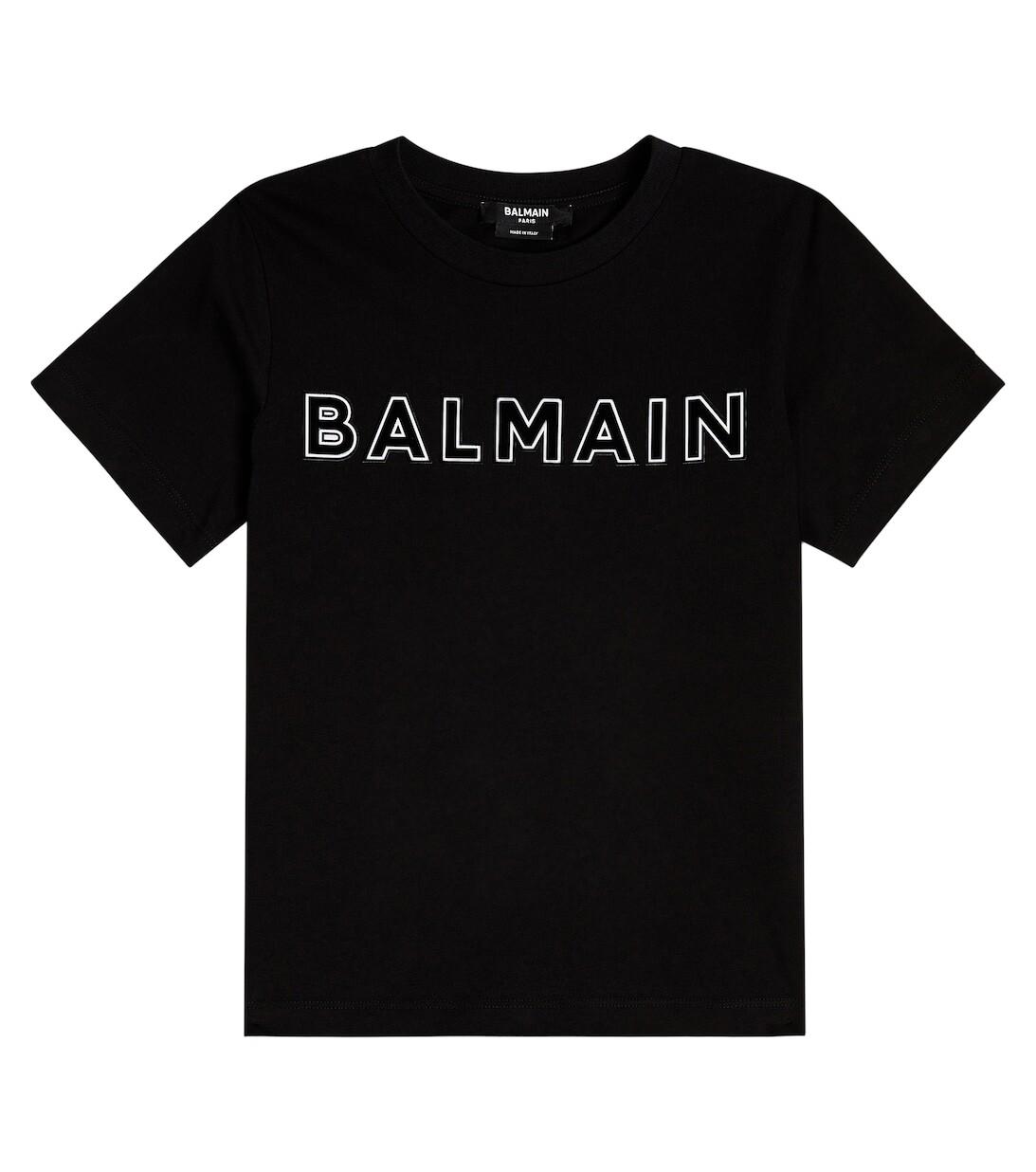 Хлопковая футболка с логотипом Balmain, черный
Хлопковая футболка с логотипом Balmain, черный