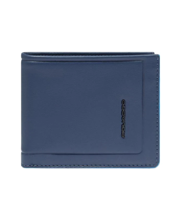 Мужской кожаный кошелек со съемным отделением для документов, с защитой от RFID-сканирования. Piquadro, синий
Мужской кожаный кошелек со съемным отделением для документов, с защитой от RFID-сканирования. Piquadro, синий