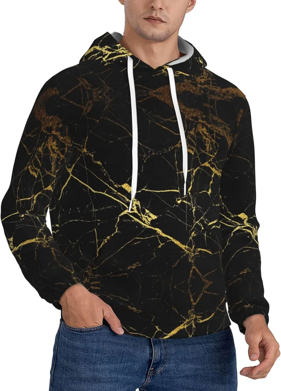 Мужская флисовая толстовка с капюшоном, мягкая, с карманом, принт Gold Black Wallpaper SamLng
Мужская флисовая толстовка с капюшоном, мягкая, с карманом, принт Gold Black Wallpaper SamLng